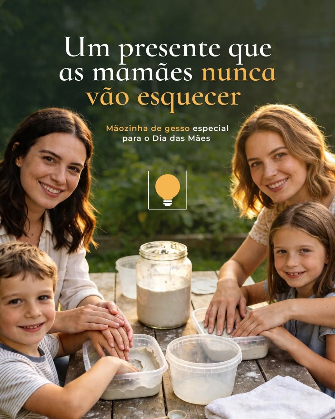 Imagem da matéria Mapa Kids sobre oficina de mãozinha de gesso